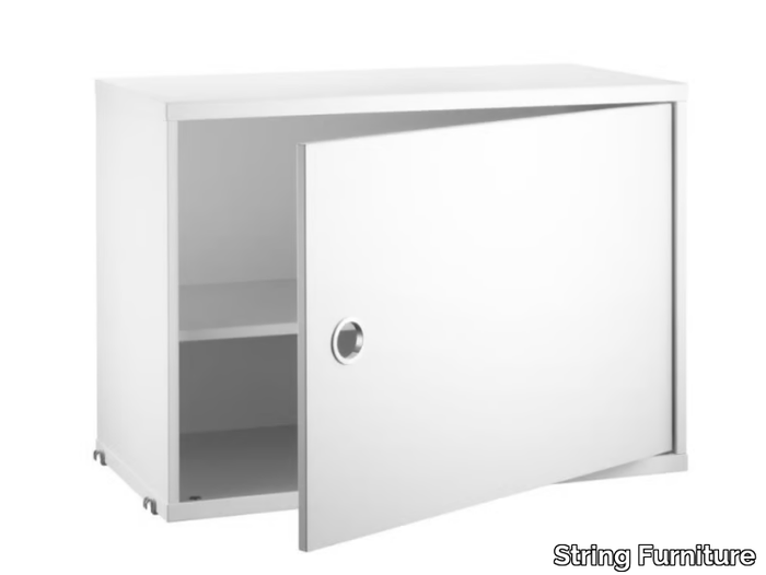 STRING® SYSTEM CABINET WITH SWING DOOR - MDF wall cabinet with door _ String Furniture