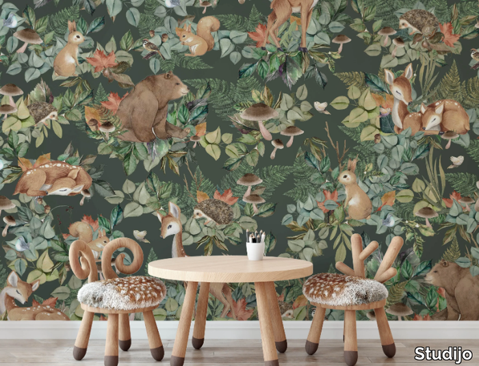 FOREST RULERS - Motif kids wallpaper _ Studijo