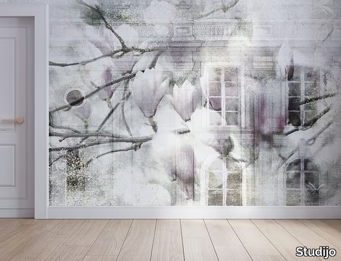 MAGNOLIA - Wallpaper with floral pattern _ Studijo