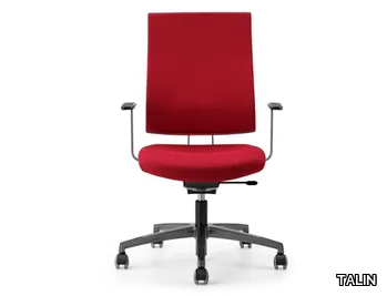 ALLY 1720 - Fabric office chair with castors with armrests with 5-Spoke base _ TALIN