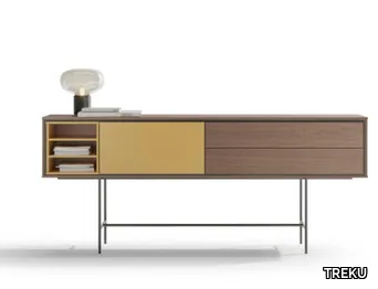 AURA 72 - Oak sideboard with doors _ TREKU