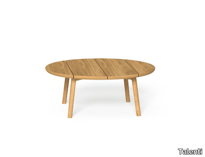 KAREN - Low teak garden side table _ Talenti