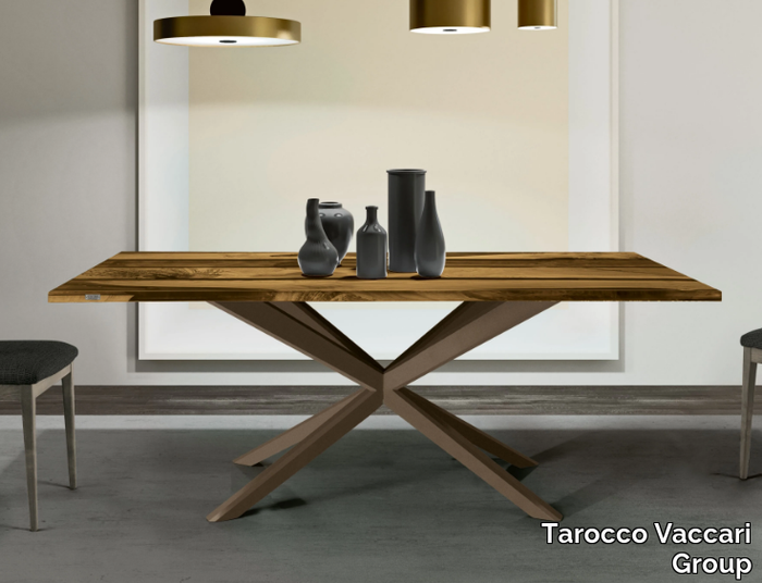UN471-200 - Rectangular oak and resin table _ Tarocco Vaccari Group