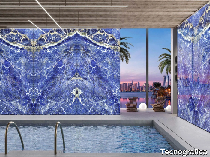 BLU LAPIS - Polypropylene Decorative panel with light _ Tecnografica