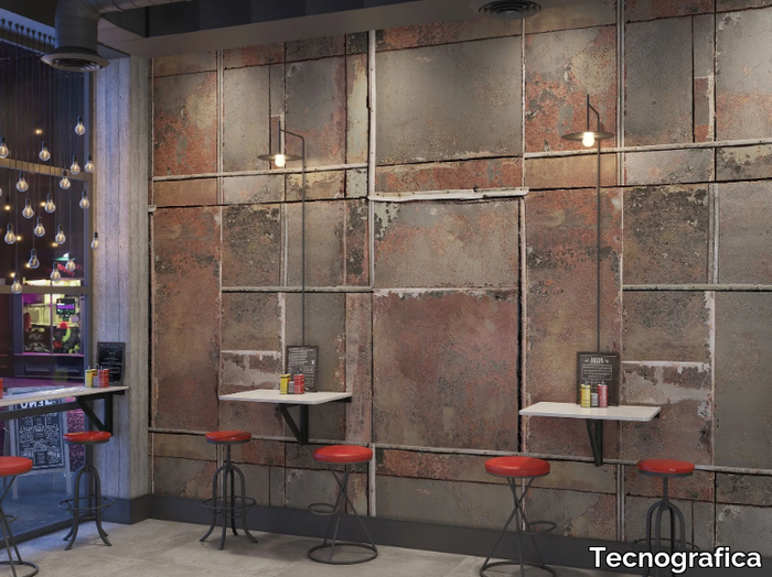 OLD PIET - Metal effect nonwoven wallpaper _ Tecnografica