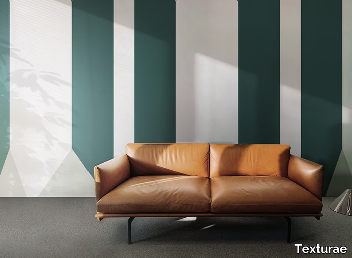 EINDA - Geometric panoramic wallpaper _ Texturae