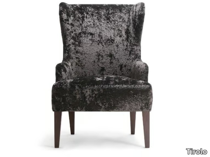 CESARE - Fabric armchair with armrests high-back _ Tirolo