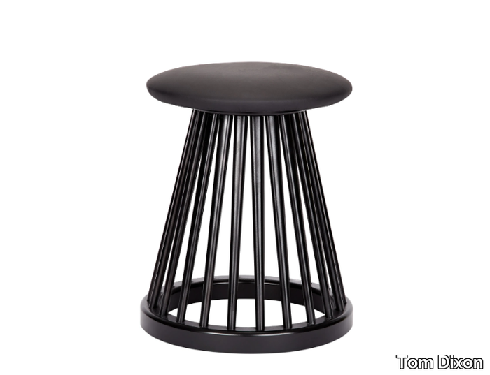 FAN - Low upholstered stool _ Tom Dixon