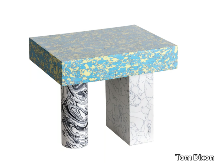 SWIRL TABLE LOW - Low marble coffee table _ Tom Dixon