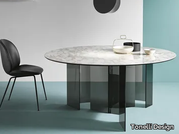 METROPOLIS - Round dining table _ Tonelli Design