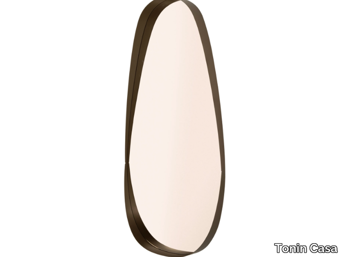 VOGUE - Oval wall mirror with painted steel frame _ Tonin Casa