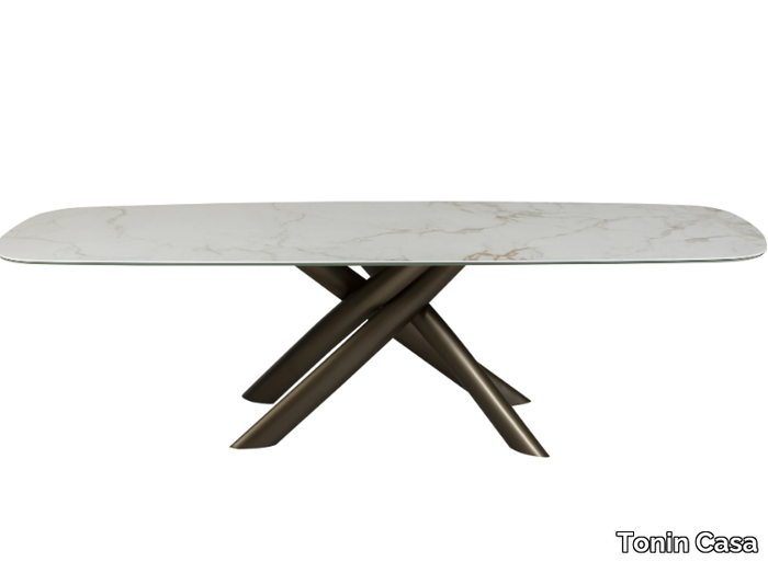 STYLE - Rectangular porcelain stoneware table _ Tonin Casa