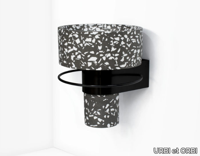 BALCONY - Wall-mounted cement washbasin _ URBI et ORBI