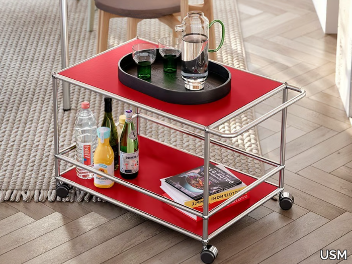 USM HALLER - Steel drinks trolley _ USM