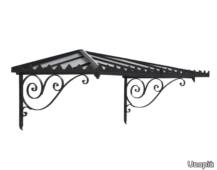 DAFNE - Door canopy in iron and polycarbonate _ Unopiù