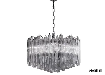 TRILOBI - Handmade blown glass chandelier _ VENINI