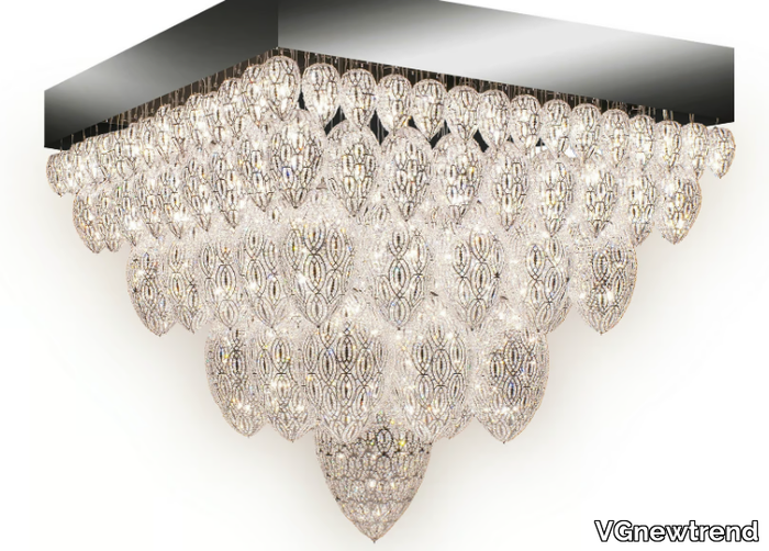 ARABESQUE TUTANKHAMON - Steel ceiling light with crystals _ VGnewtrend