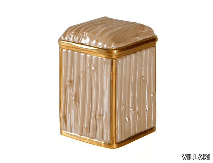 BAMBOO - Porcelain cotton box _ VILLARI