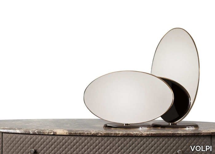 ELLIS - Table-top oval framed mirror _ VOLPI