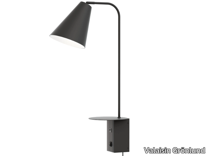 VIGO USB - Direct light metal wall lamp with USB charger _ Valaisin Grönlund