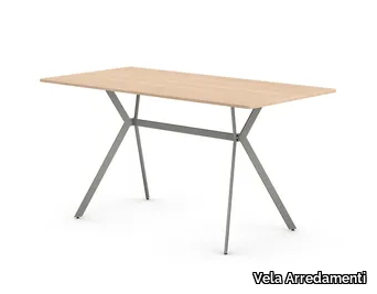 PLEC - Rectangular wooden contract table _ Vela Arredamenti