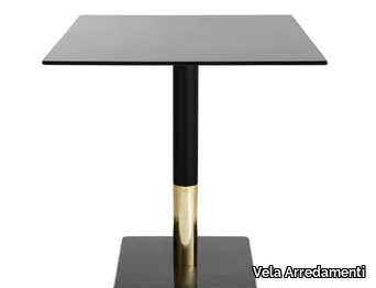 SLIM-BI - Square iron dining table _ Vela Arredamenti