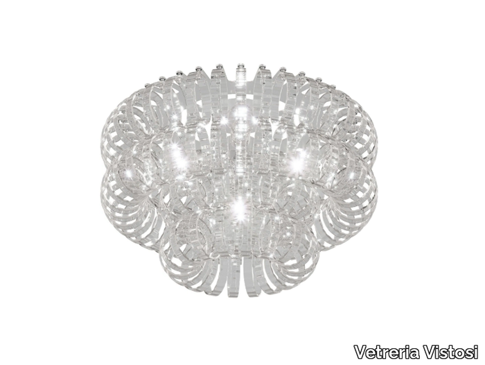 ECOS PL 60A - Glass ceiling lamp _ Vetreria Vistosi