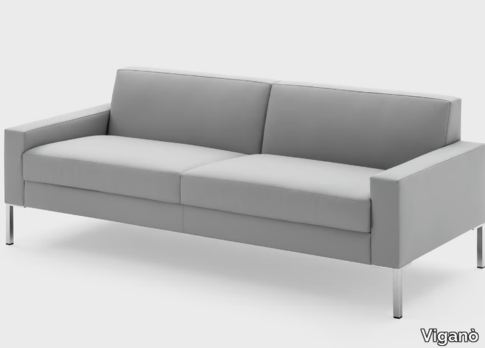 CUBIKO - 3 seater leather leisure sofa _ Viganò