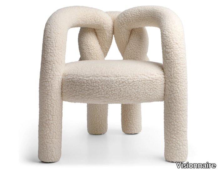 SHIBARI - Fabric easy chair with armrests _ Visionnaire