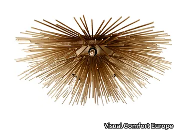 STRADA SMALL FLUSH MOUNT - Metal ceiling lamp _ Visual Comfort Europe