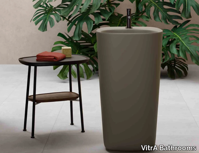 PLURAL - Freestanding ceramic washbasin _ VitrA Bathrooms