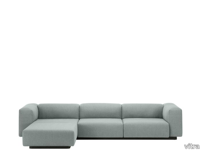 Soft Modular Sofa Three-seater, Chaise Longue