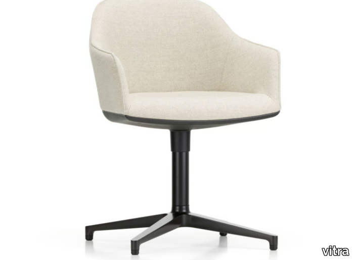 SOFTSHELL CHAIR FOURSTAR BASE - Swivel with 4-spoke base chair _ Vitra