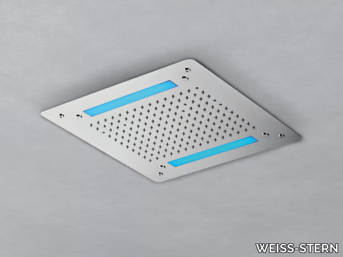 653.20.645 - LED ceiling mounted built-in stainless steel overhead shower _ WEISS-STERN