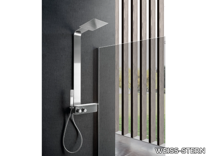 CERVINO - Wall-mounted shower panel with hand shower _ WEISS-STERN