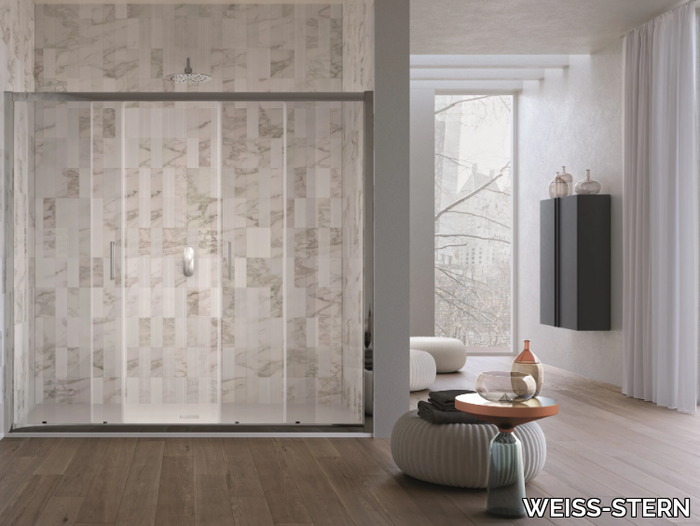 VENERE 2.1 - Glass and aluminium shower cabin _ WEISS-STERN