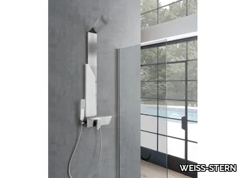 MARMOLADA - Wall-mounted shower panel with hand shower _ WEISS-STERN