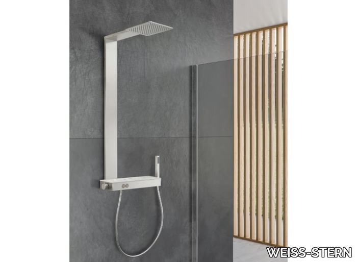 LIGNANO - Wall-mounted shower panel with hand shower _ WEISS-STERN