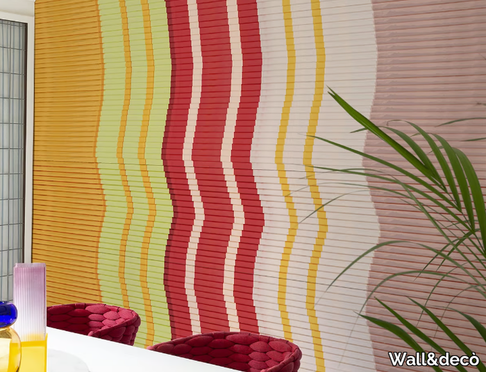 NEWS ON PAPER - Striped vinyl wallpaper _ Wall&decò