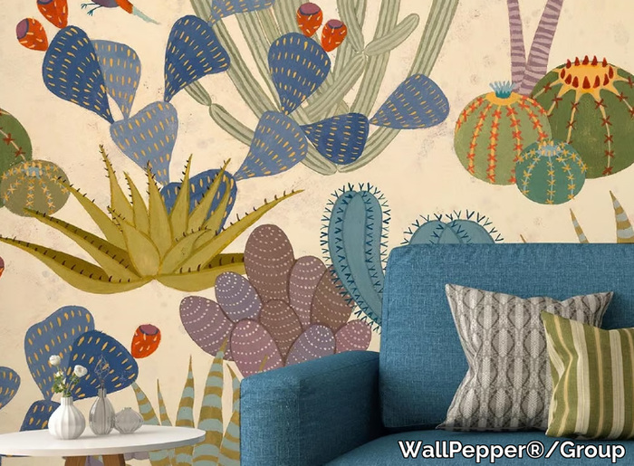 C'È VITA NEL DESERTO - Tropical wallpaper, PVC free, eco, washable _ WallPepper®/Group