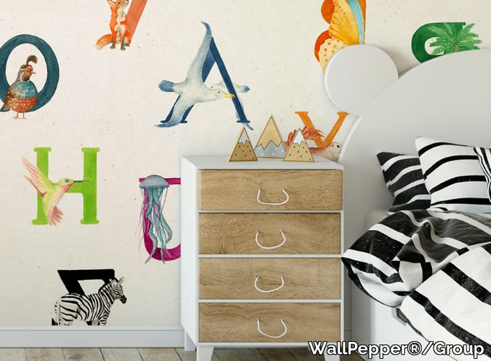 A TO ZOO - Ecological washable PVC free wallpaper _ WallPepper®/Group