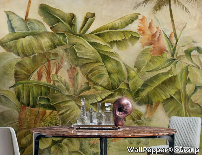 BANANIER - Tropical wallpaper, eco-friendly, PVC free and washable _ WallPepper®/Group