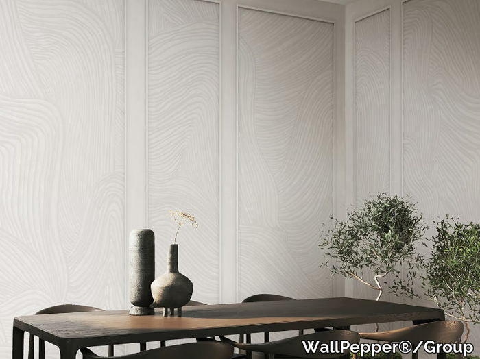 FLOATING LINES - Classic PVC free, eco-friendly, washable wallpaper _ WallPepper®/Group