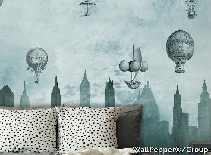 FLYING HIGH - Modern wallpaper, eco-friendly, PVC free and washable _ WallPepper®/Group