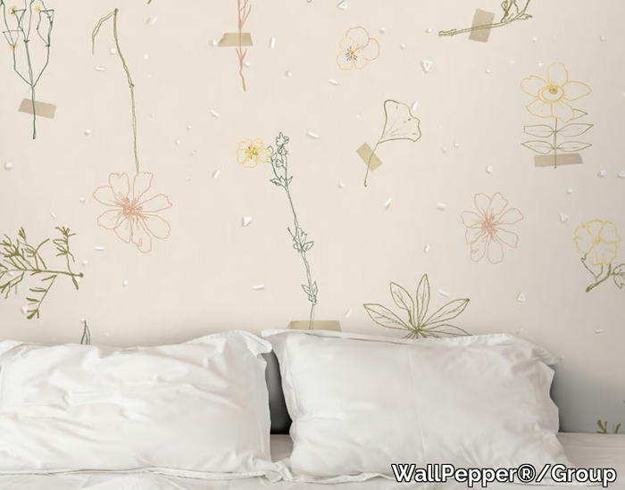 L'ERBARIO DI ELENA - Multicolor wallpaper, eco-friendly, PVC free and washable _ WallPepper®/Group