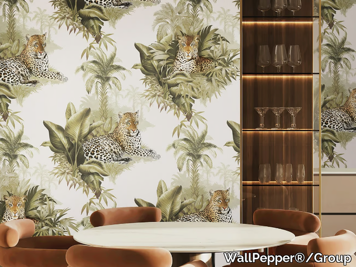 LEOPARD - PVC free, eco-friendly, washable natural wallpaper _ WallPepper®/Group