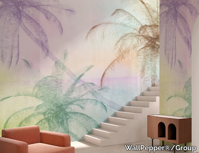 NASSAU - PVC free, eco-friendly, washable tropical wallpaper _ WallPepper®/Group