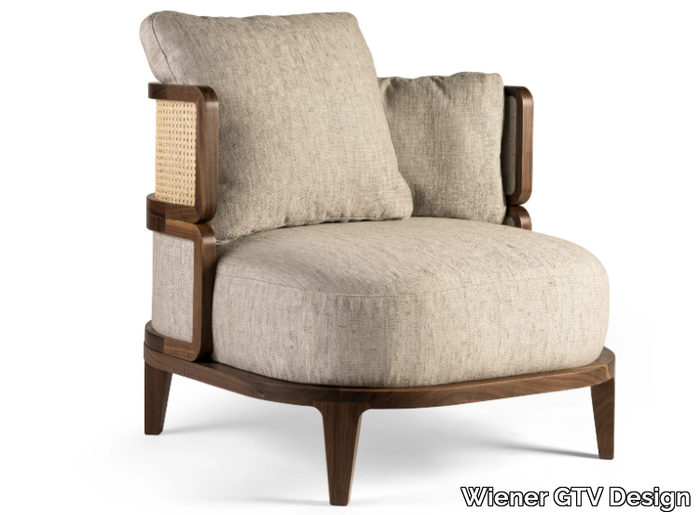 PROMENADE LOUNGE - Armchair with armrests _ Wiener GTV Design