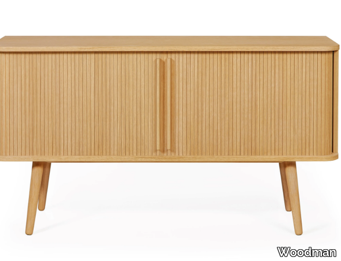 ROVE - Wood veneer sideboard with sliding doors _ Woodman