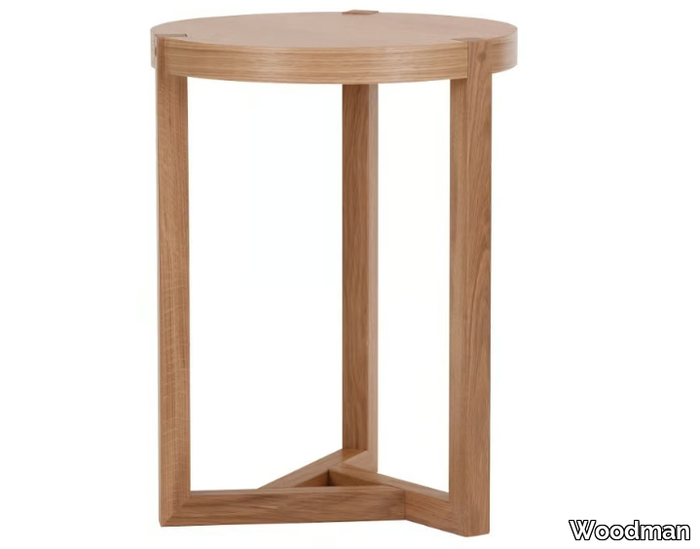 BRENTWOOD - Round wood veneer coffee table _ Woodman